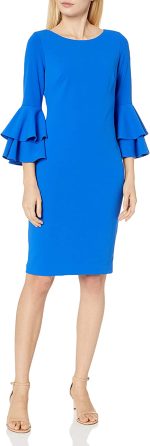 Calvin Klein Women's Tiered Bell Sleeve Dress - Image 7